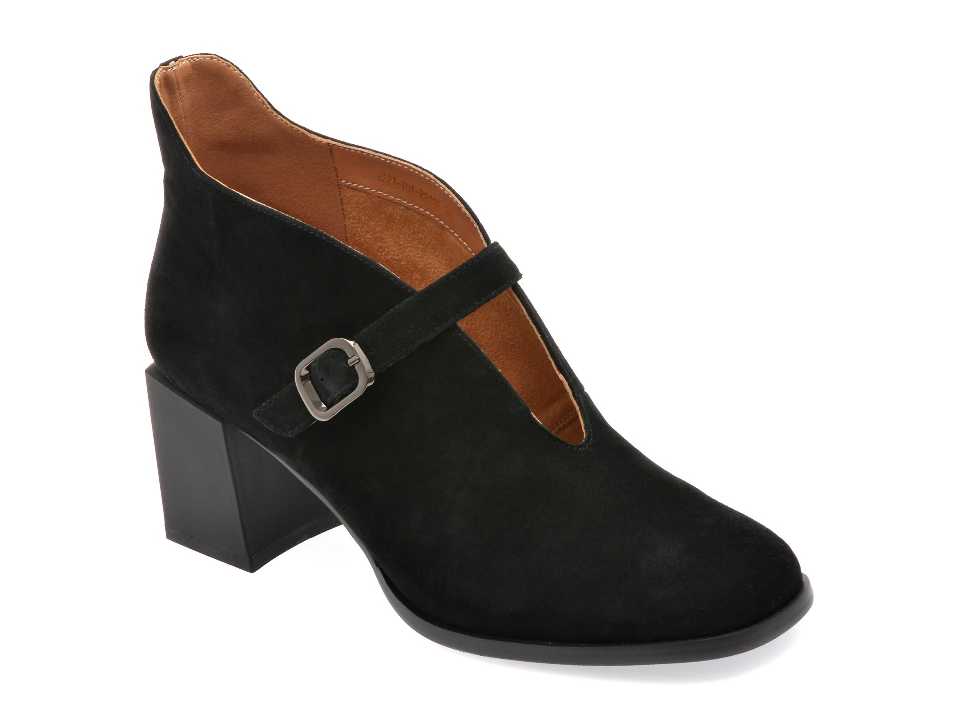 Ghete Epica E227 Negre Piele Intoarsa