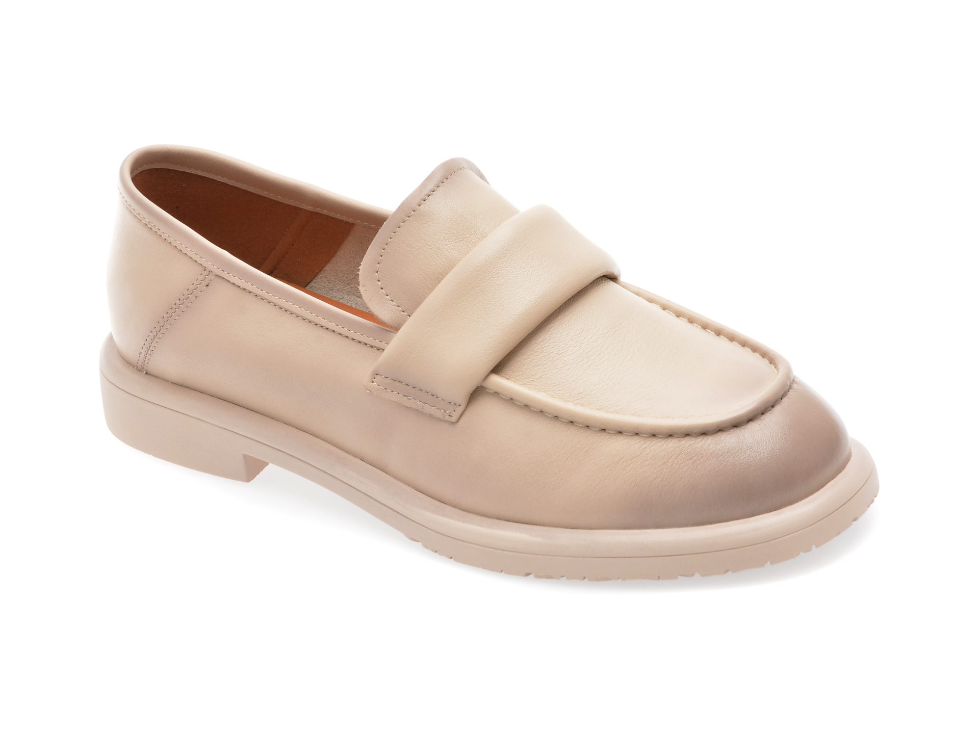 Mocasini Gryxx bej 2307 din piele naturala pentru femei slip-on