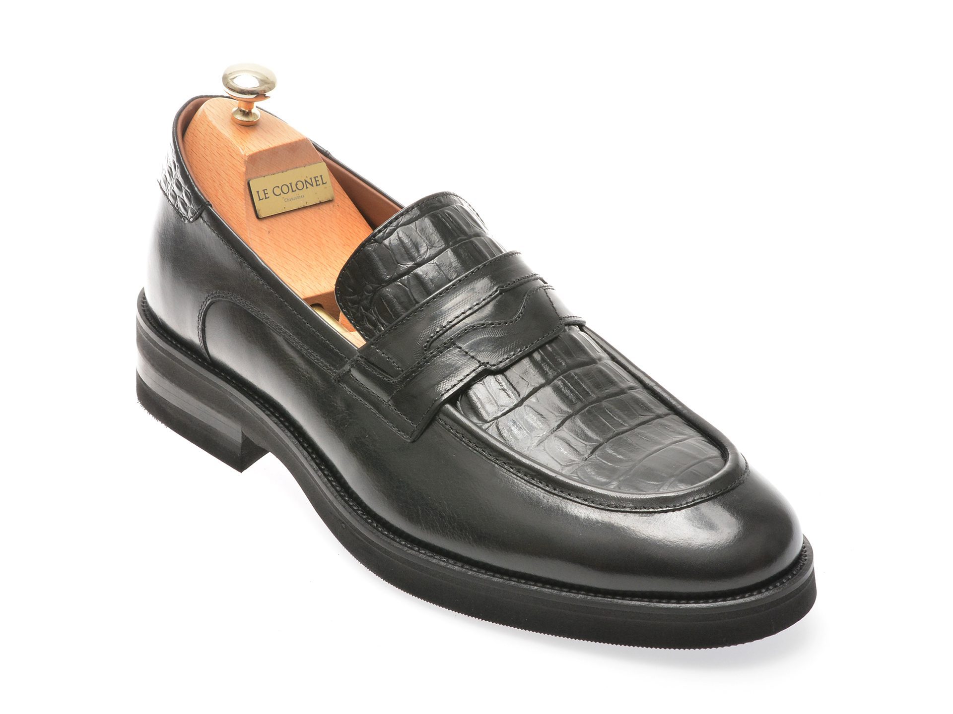 Mocasini LE Colonel Model 69407 Negri Piele Naturala