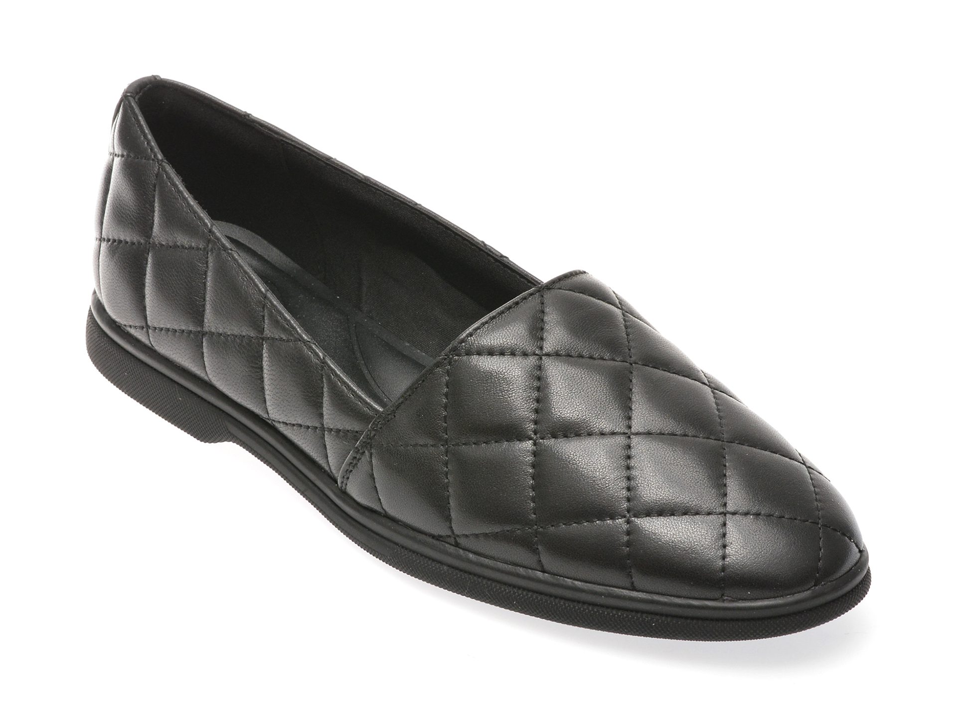 Pantofi Aldo Caraennon 001 negri din piele naturala slip-on fara sireturi