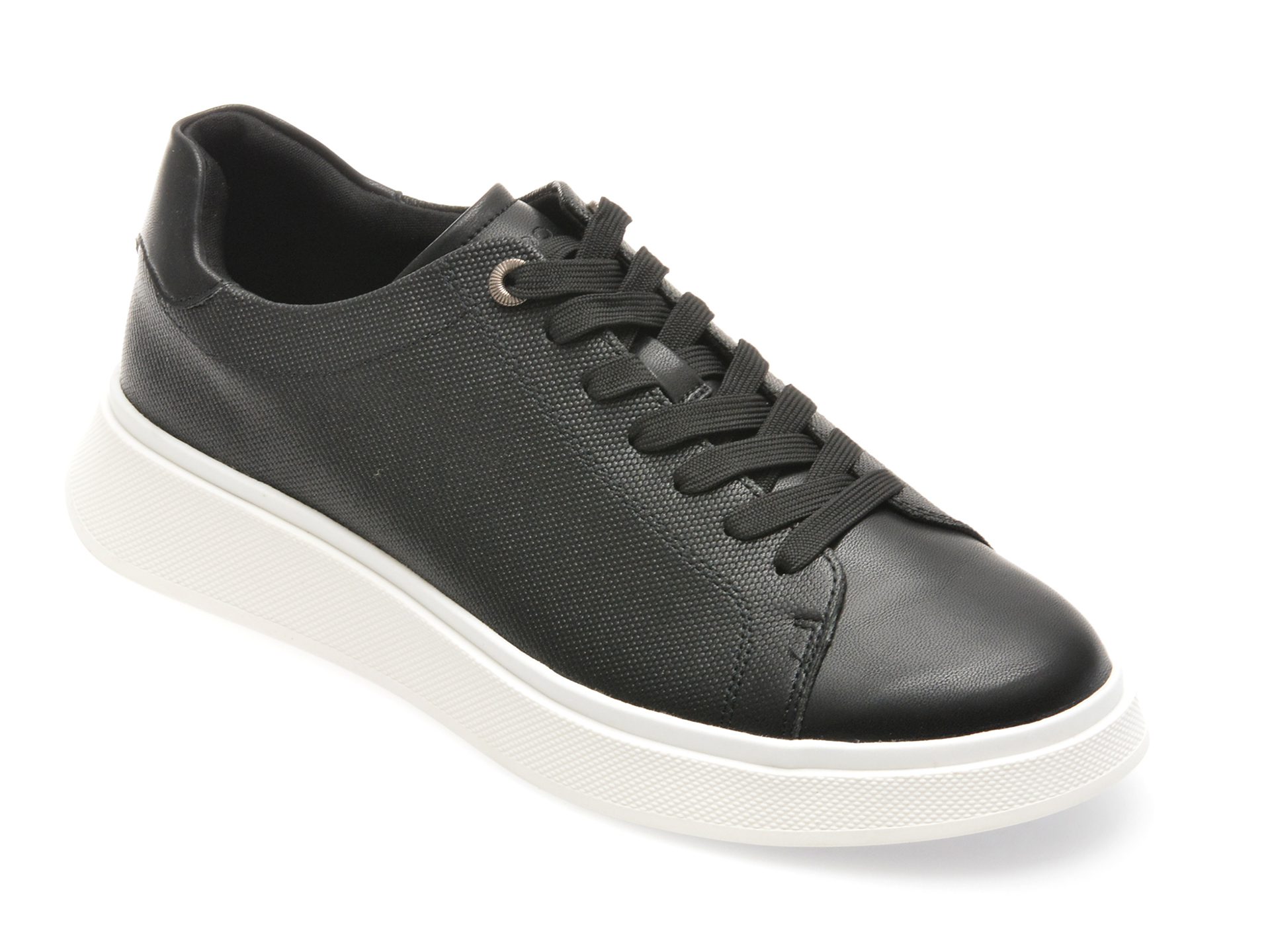 Pantofi Aldo Magnus 001 barbati negri slip-on piele ecologica