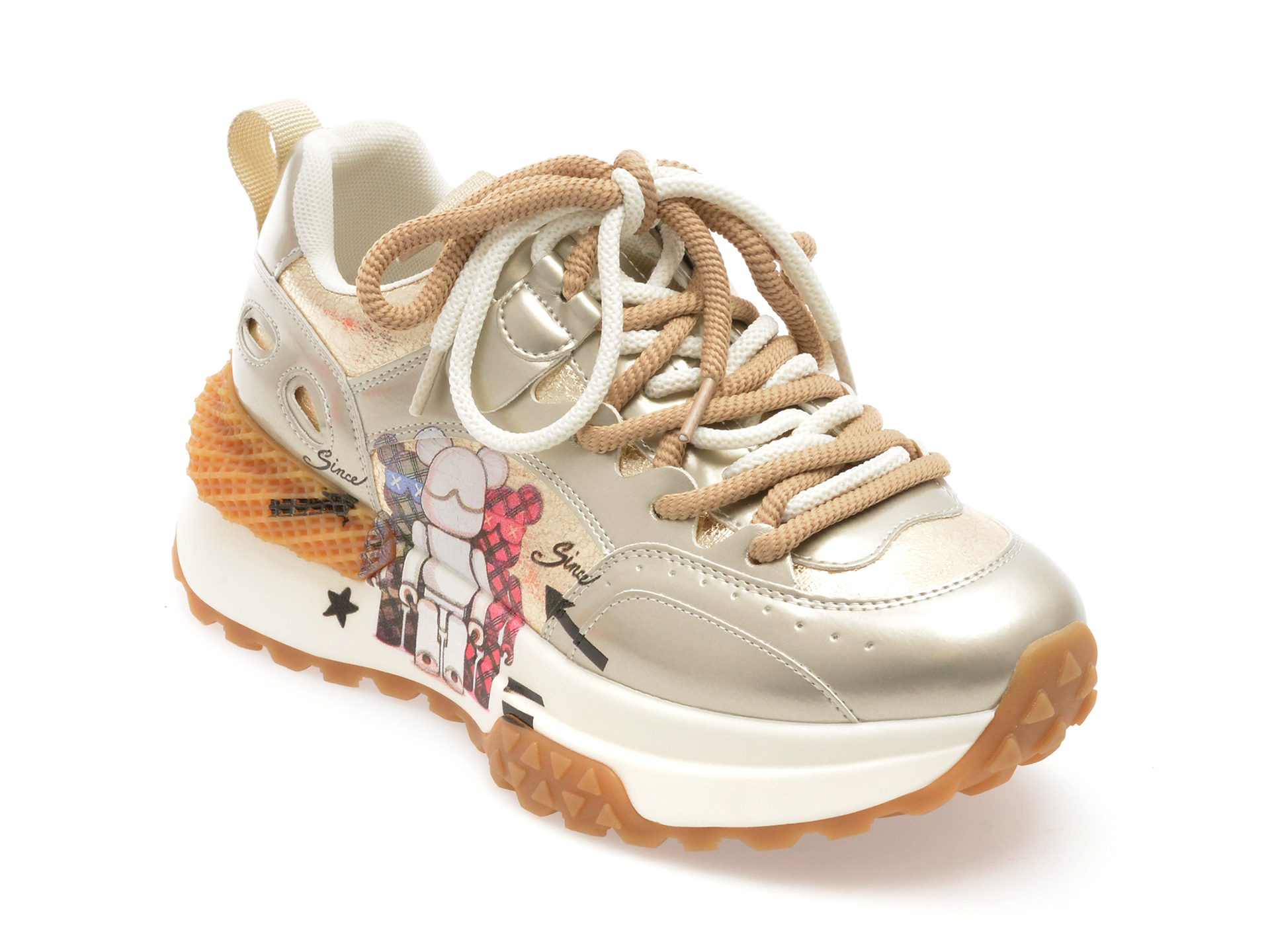 Pantofi Sport Femei Gryxx 8070 Auriu