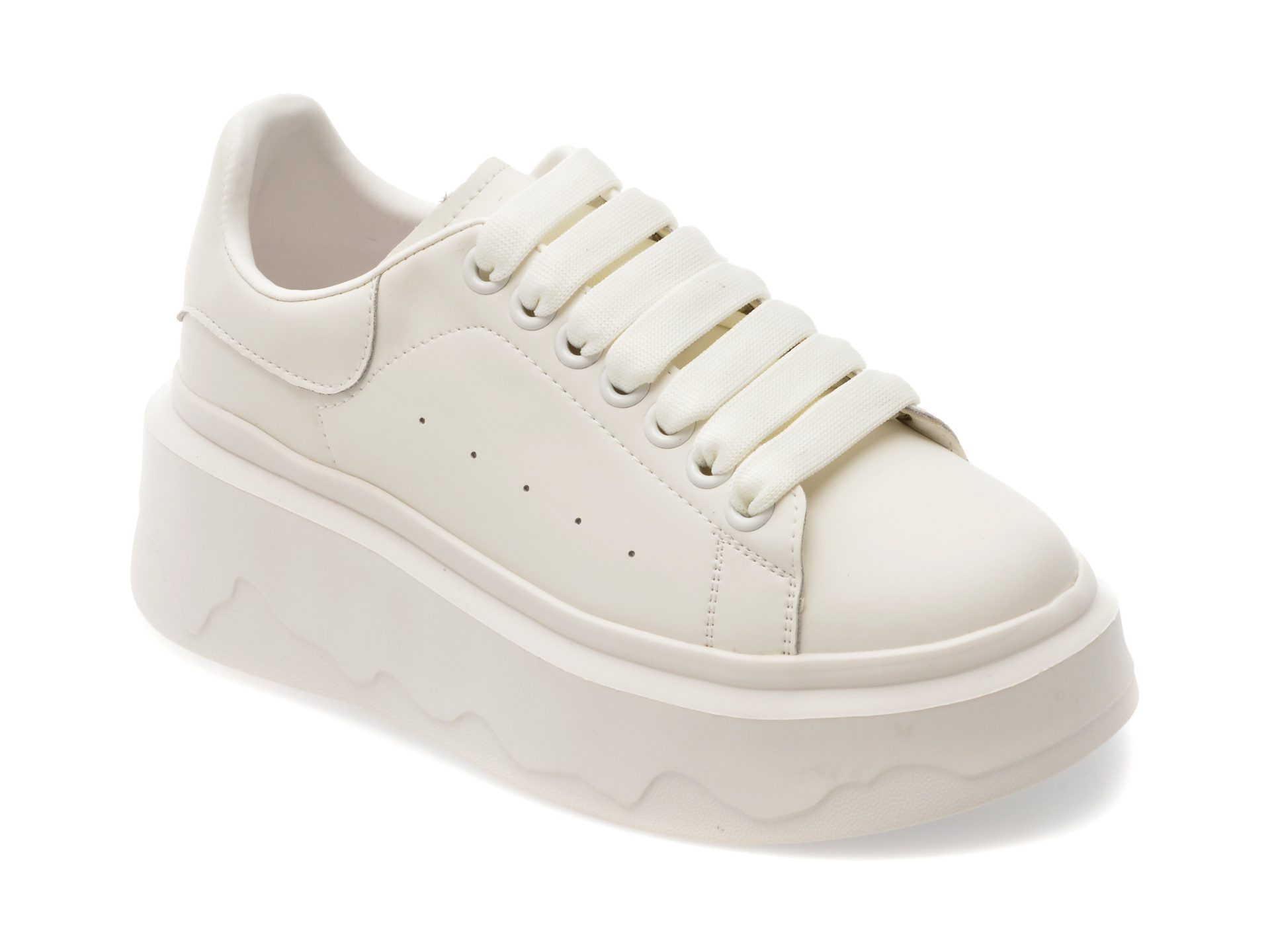 Pantofi sport femei Gryxx 3F612 albi piele naturala talpa cauciuc