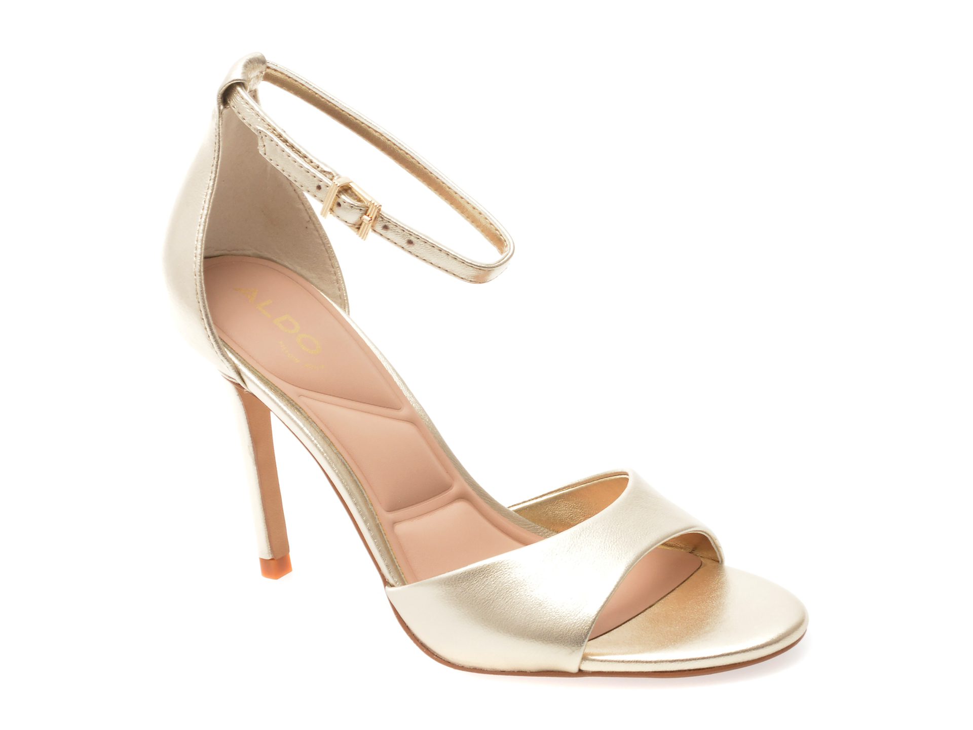 Sandale Aldo Creride 711 aurii din piele naturala cu catarama pentru femei