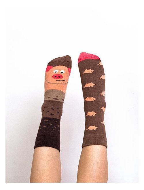 Sosete copii Nanushki Piggy Kids model purcelusi din bumbac elastic confort optim cadou creativ