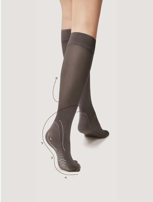 Sosete dama 3/4 Fiore Massage 40 den talpa intarita masaj profilactic Lycra