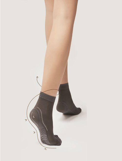 Sosete dama scurte Fiore Massage 40 den talpa intarita efect masaj