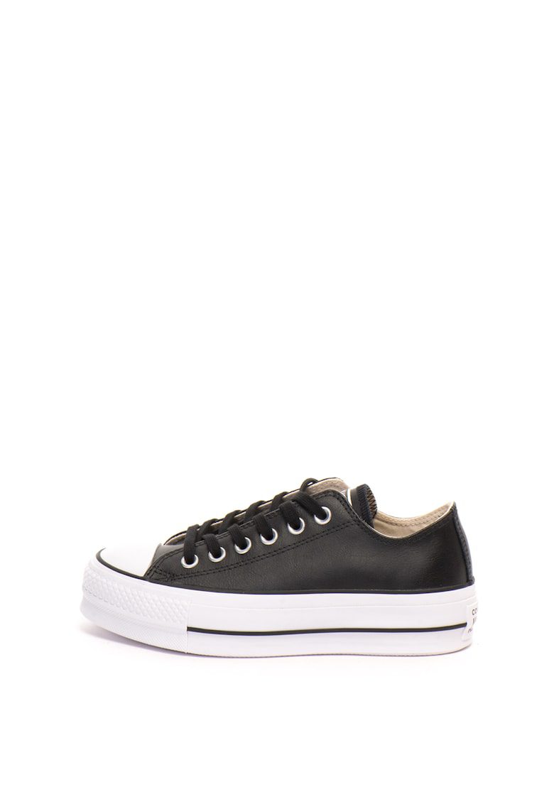 Converse Chuck Taylor All Star Tenisi Platform Din Piele Negru Talpa 4.5 Cm