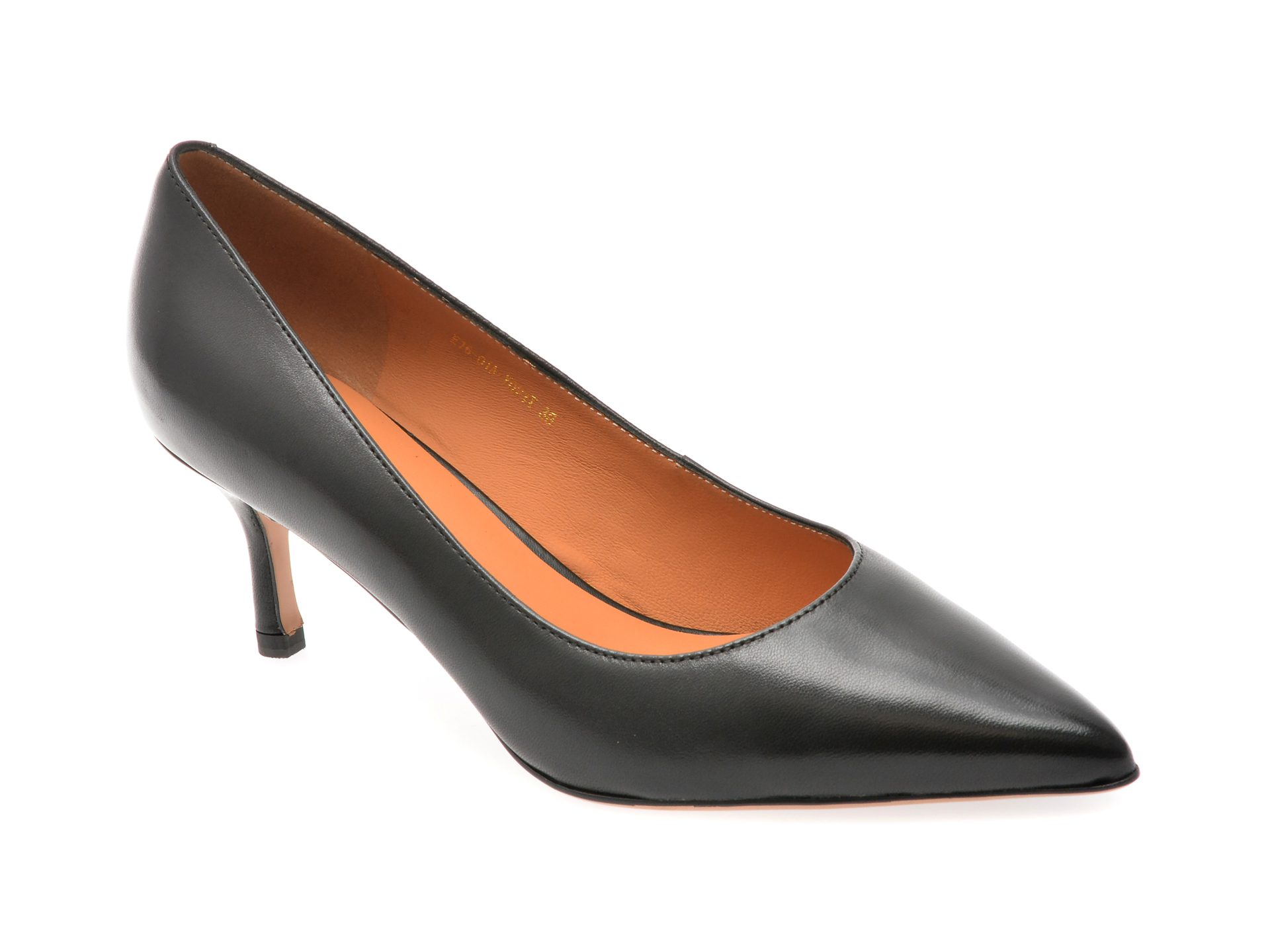 Pantofi Femei Epica E7601 Negri Slip-On Piele Naturala Talpa Pvc