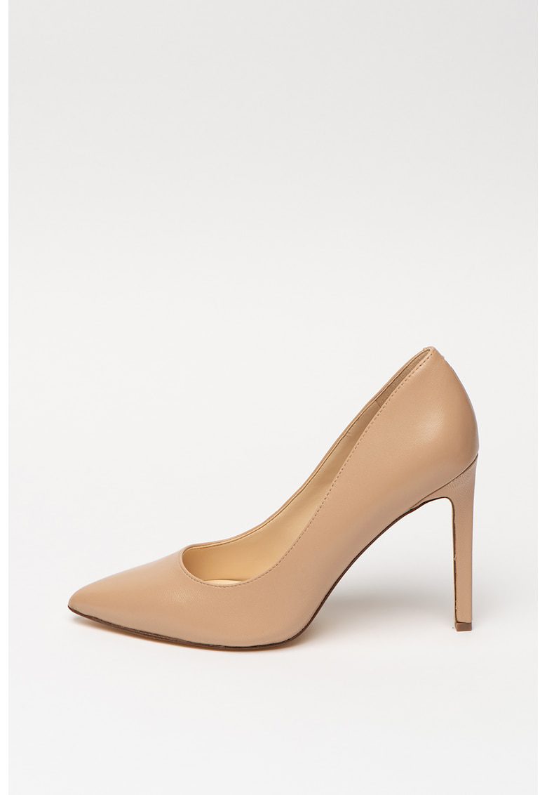 Pantofi stiletto Tatiana din piele bej