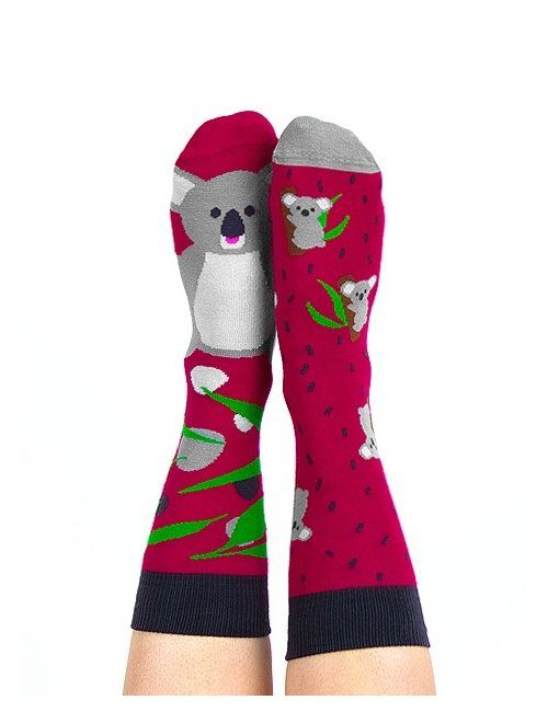 Sosete Nanushki Lala Koala Motive Animale Bumbac Elastic Antialunecare