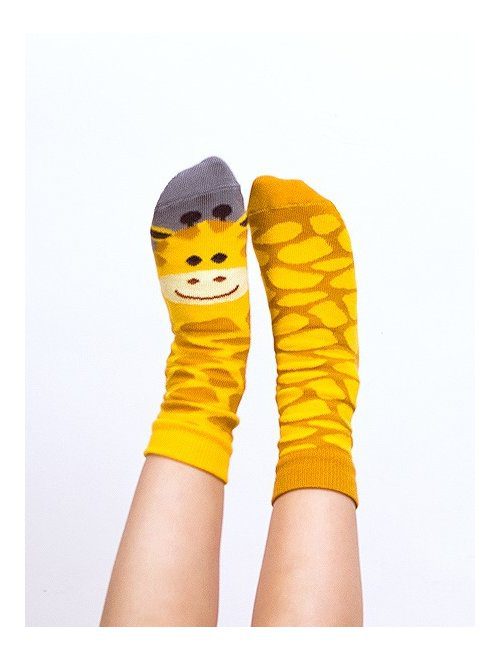 Sosete copii Nanushki Gigi Giraffe - Bumbac elastic