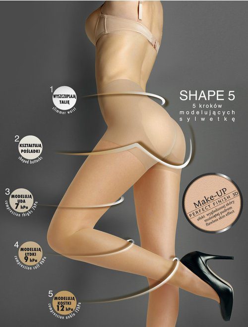 Ciorapi compresie preventie 5.2-9 mmHg Marilyn Lux Shape 5 30 den