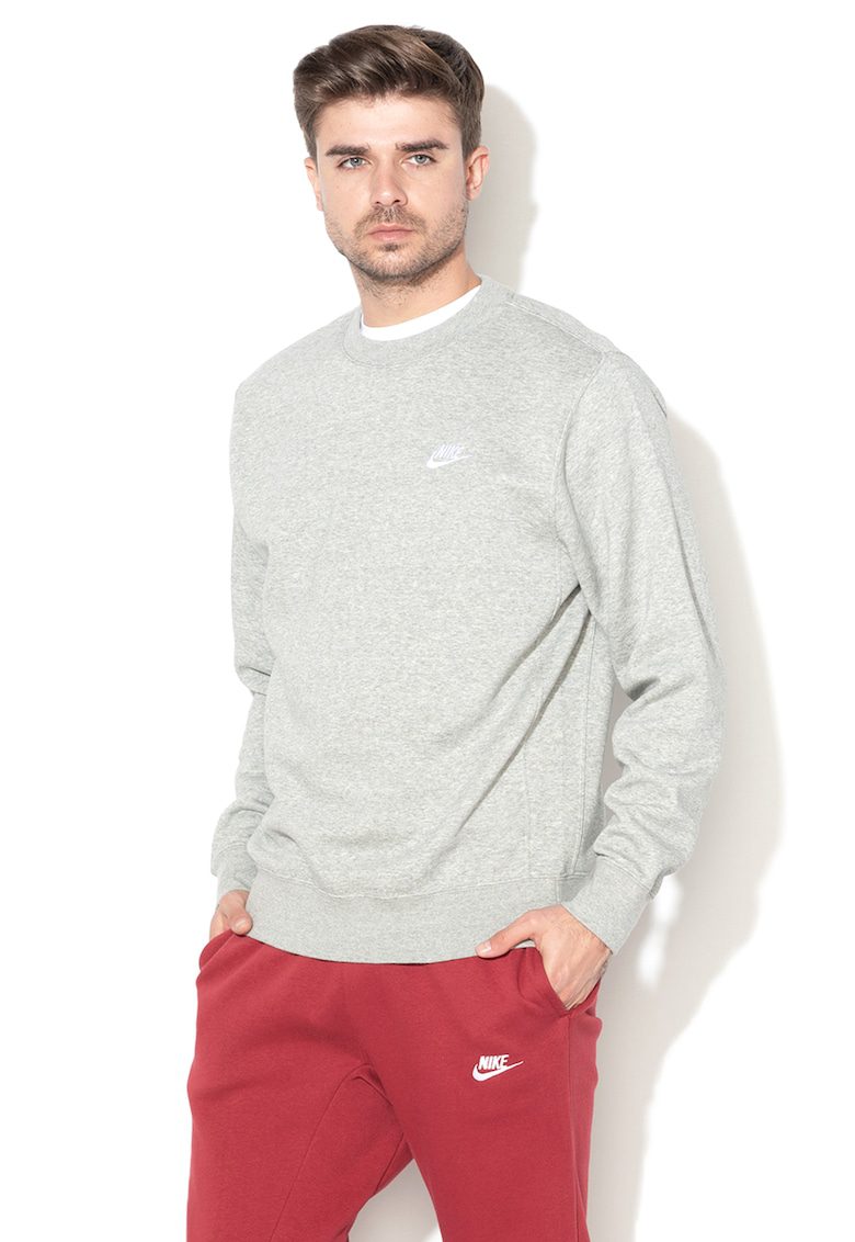 Bluza de trening bumbac cu decolteu rotund si maneca lunga Sportswear369