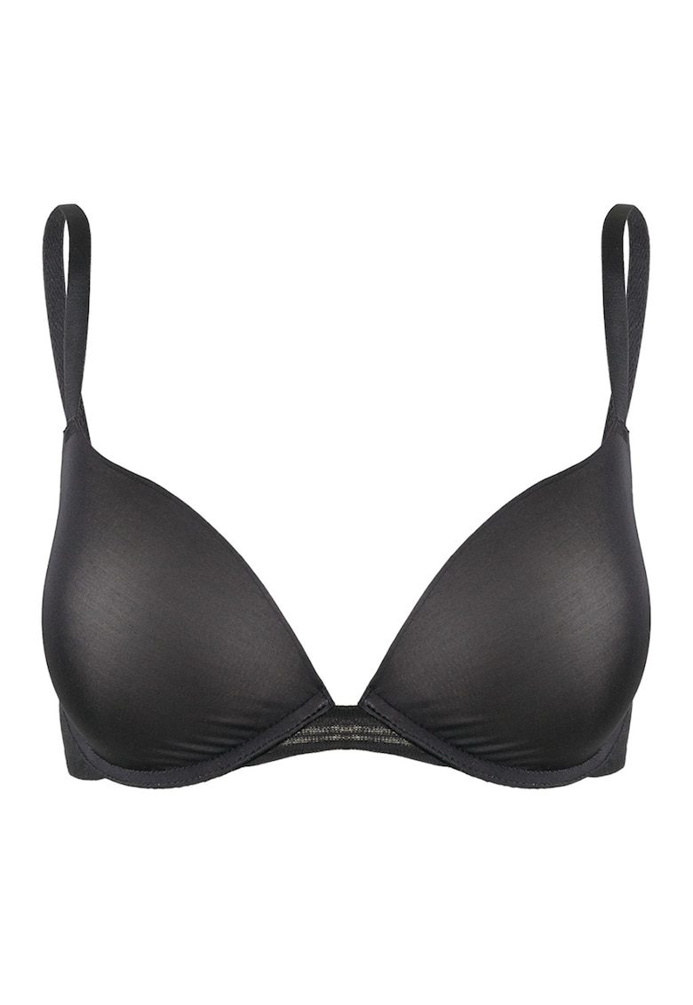 Sutien Push-Up Negru Lift Up Insertii Plasa Barete Ajustabile