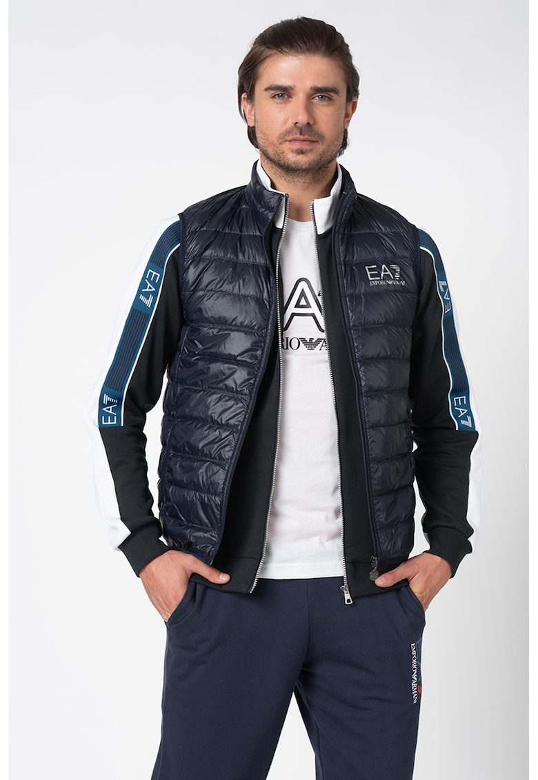 Vesta poliamida bleumarin fermoar fara maneca