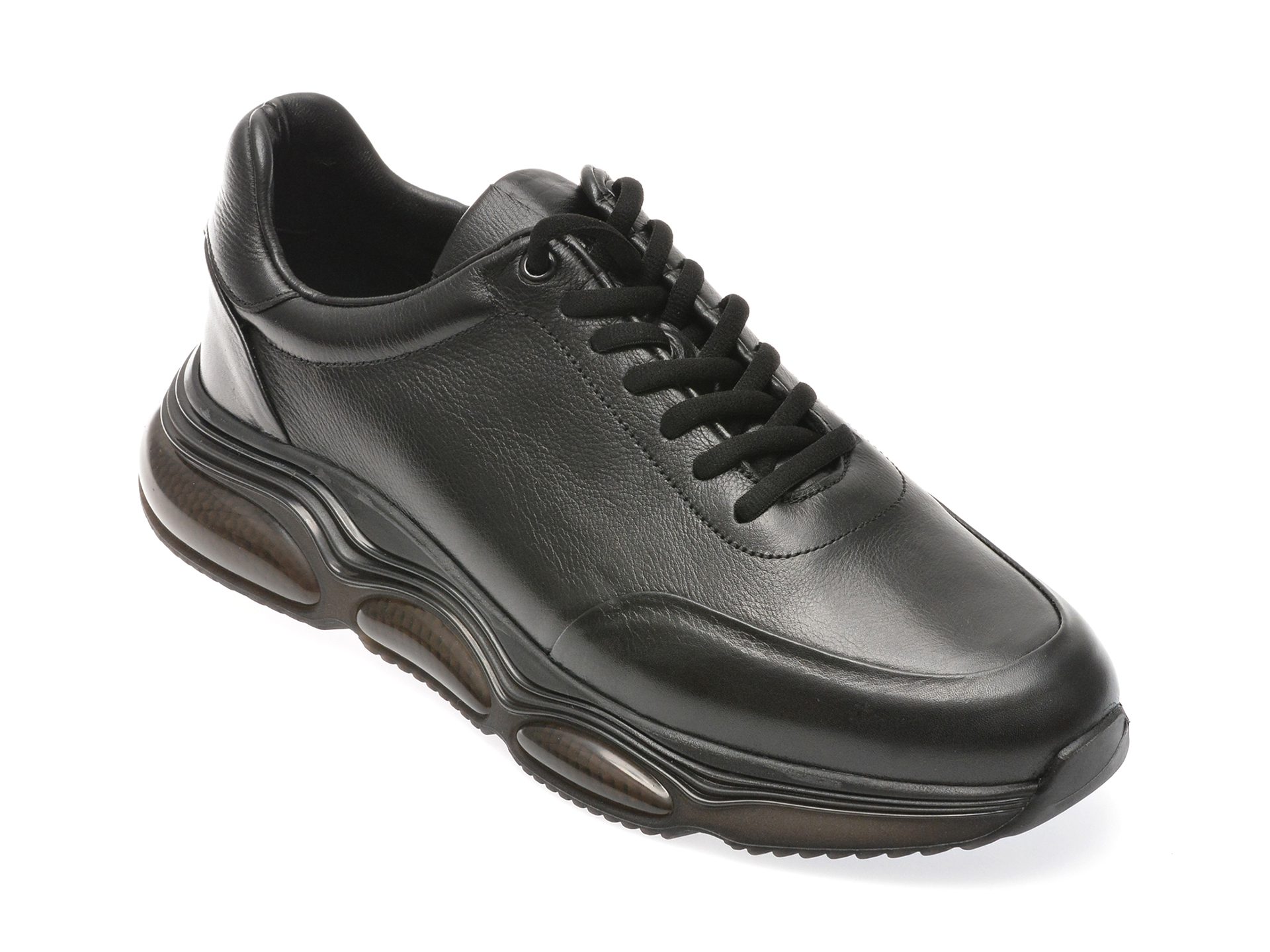 Pantofi barbati Bite The Bullet CHN03 negri piele naturala talpa cauciuc
