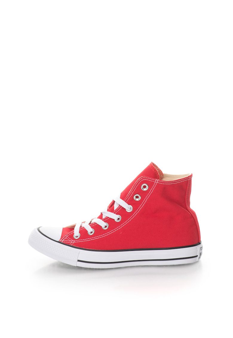 Tenis Chuck Taylor All Star Core Ox Inalti Rosu Talpa Plata Textil