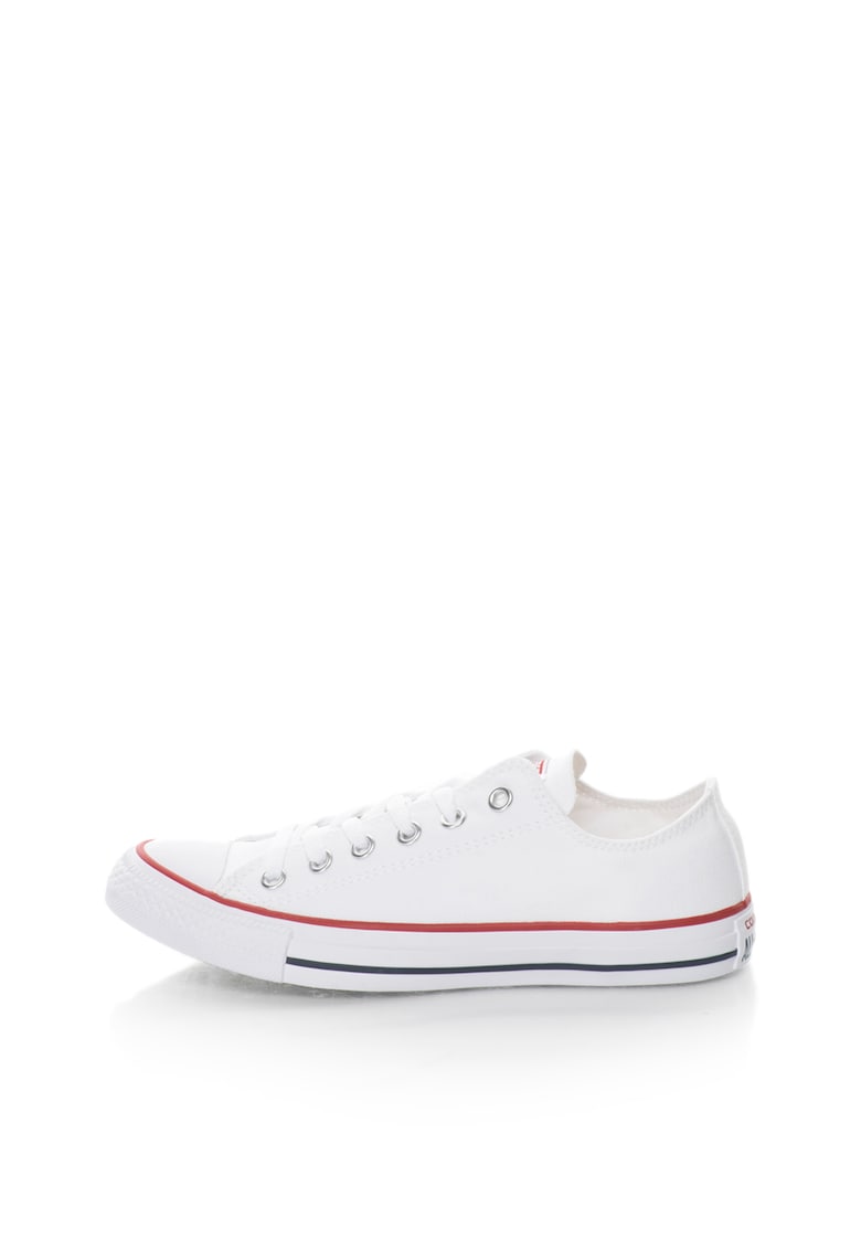 Tenisi Unisex Chuck Taylor All Star Core Ox Alb din Panza cu Sireturi