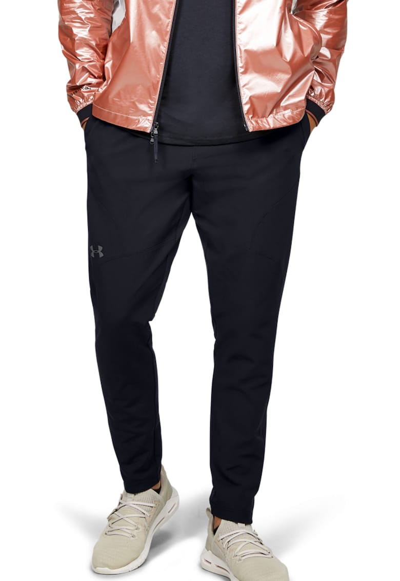 Pantaloni Lungi Fitness Unstopppable Conici Negru Snur Reglabil