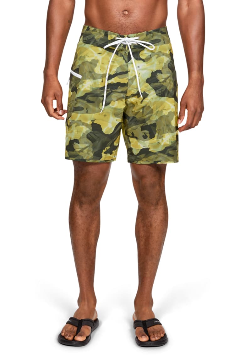 Tide Chaser Pantaloni Scurti Baie Snur Ajustabil Buzunar Fermoar Camuflaj