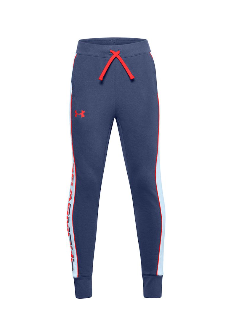Rival Pantaloni Sport Conici Bleumarin Bumbac 69% Snur Talie Toamna-Iarna