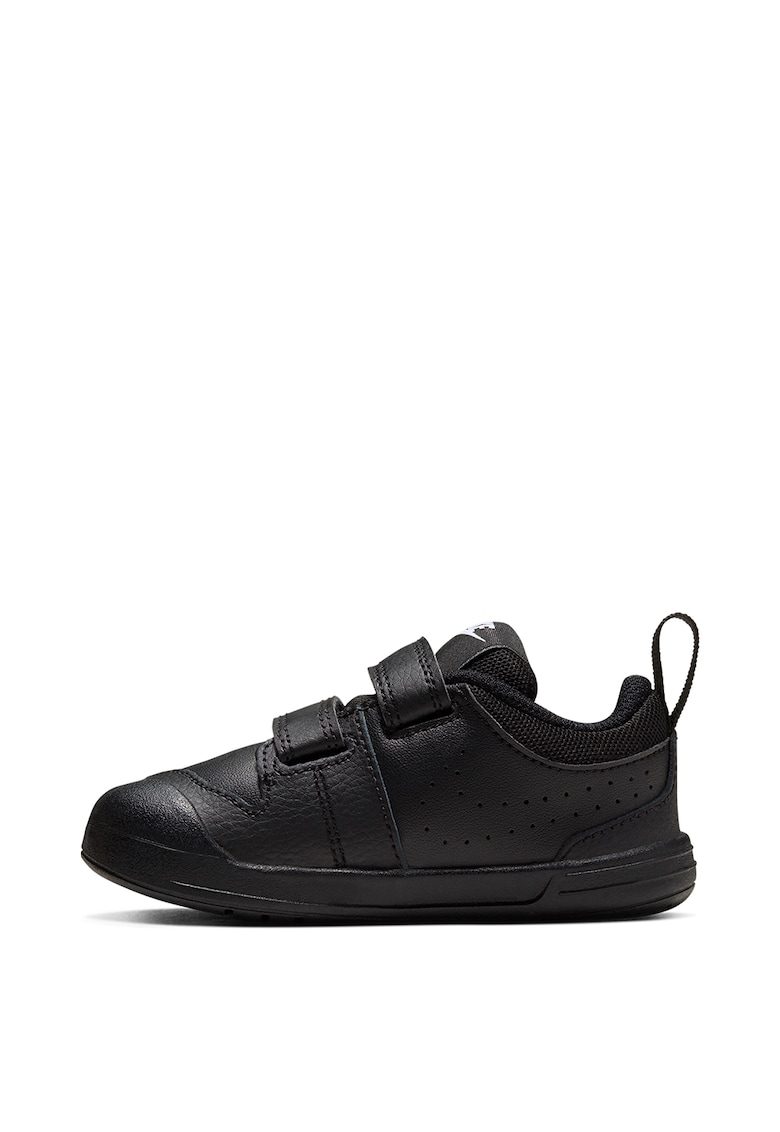 Pantofi sport casual Pico 5 negru piele textil velcro talpa plata amortizare