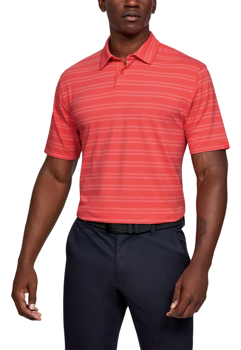 Tricou polo golf Scramble somon regular fit fenta nasturi